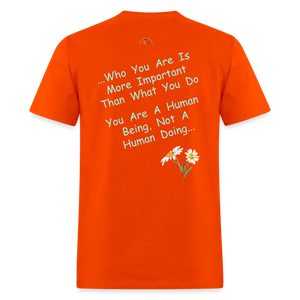 "Human Being T shirt* - orange