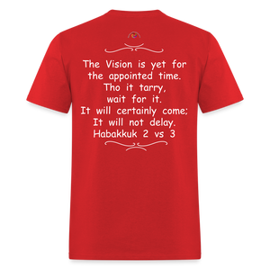 Habakkuk 2 vs 3 -Fruit of the Loom Men's Tee - red