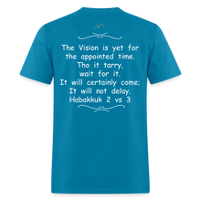 Load image into Gallery viewer, Habakkuk 2 vs 3 -Fruit of the Loom Men&#39;s Tee - turquoise