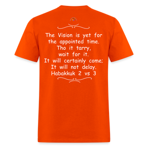 Habakkuk 2 vs 3 -Fruit of the Loom Men's Tee - orange