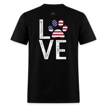 Load image into Gallery viewer, Patriotic PAW Love - black