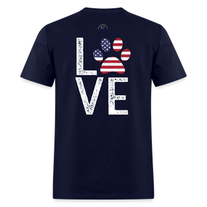 Patriotic PAW Love - navy