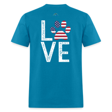 Load image into Gallery viewer, Patriotic PAW Love - turquoise