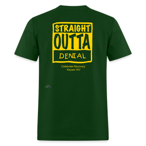 Straight Outta Denial - forest green