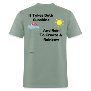 Sunshine & Rain  Rainbow - sage