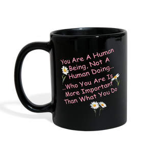 "Human Being" - Full Color Mug - black