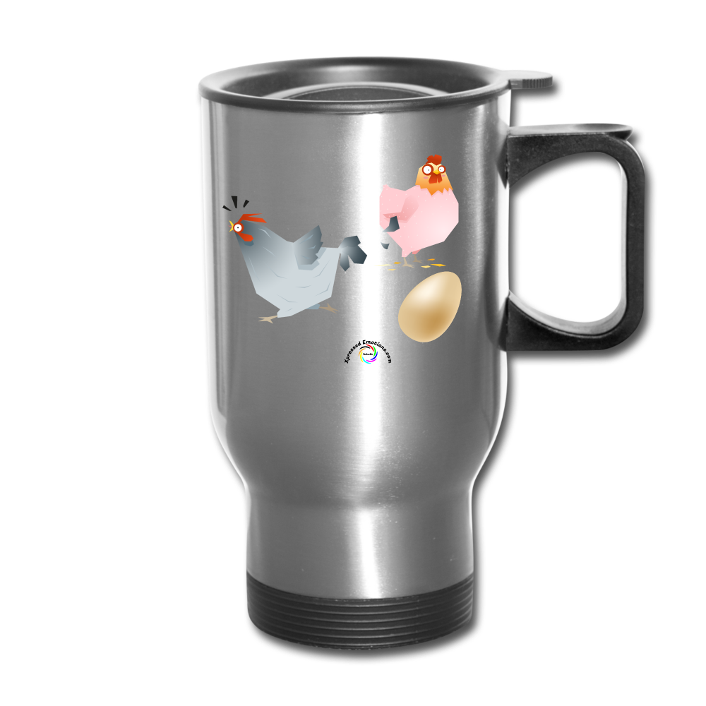 Rise & Shine Travel Mug - silver