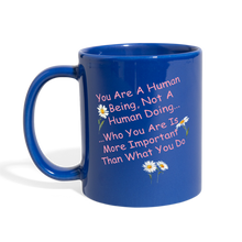 Load image into Gallery viewer, &quot;Human Being&quot; - Full Color Mug - royal blue