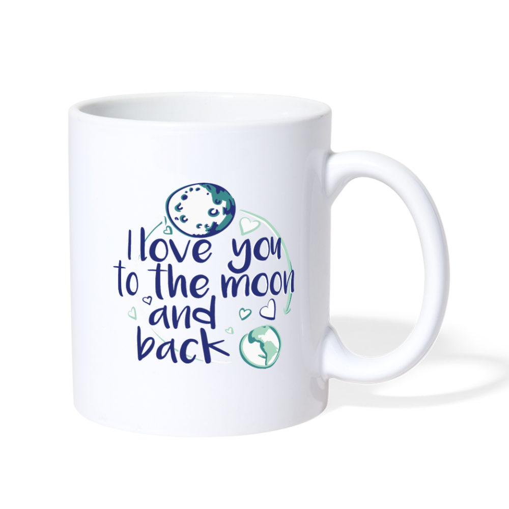 'I Love You To The Moon & Back' MUG - white