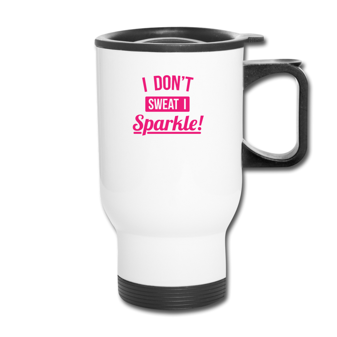 Sparkle Travel Mug - white