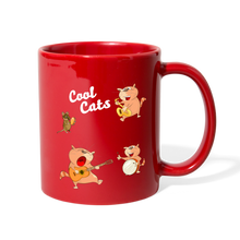 Load image into Gallery viewer, Meow-lodic Cats  Full Color Mug - red