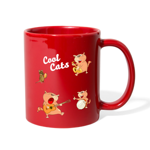 Meow-lodic Cats  Full Color Mug - red