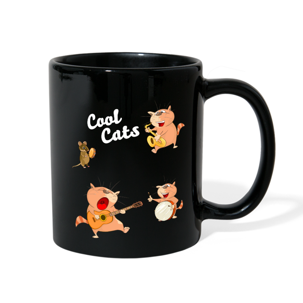 Meow-lodic Cats  Full Color Mug - black