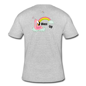 "Bless Up" Unisex/Men’s 50/50 T-Shirt - heather gray