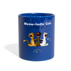 Meow-lodic Cats  Full Color Mug - royal blue