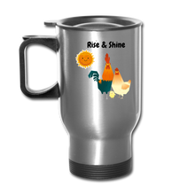 Load image into Gallery viewer, Rise &amp; Shine Travel Mug - silver