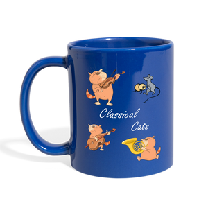 Meow-lodic Cats  Full Color Mug - royal blue