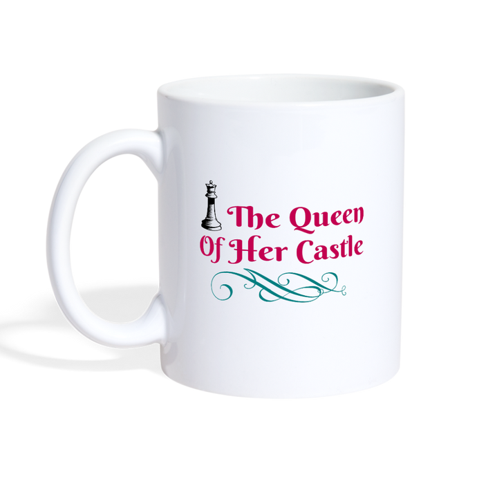 The Queen Of Her Castle - Coffee/Tea Mug - white