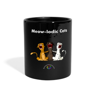 Meow-lodic Cats  Full Color Mug - black