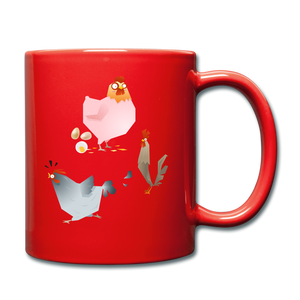 Rise & Shine Full Color Mug - red