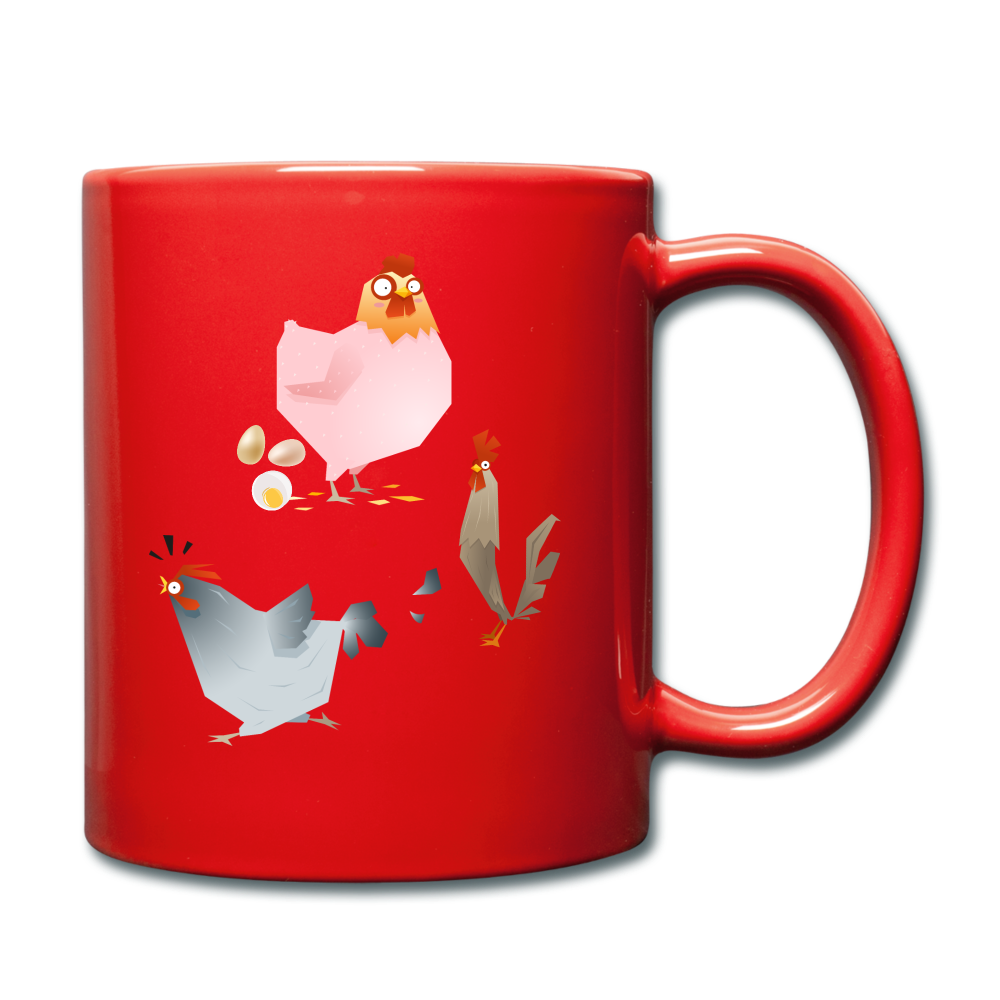 Rise & Shine Full Color Mug - red