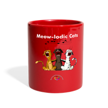 Load image into Gallery viewer, Meow-lodic Cats  Full Color Mug - red