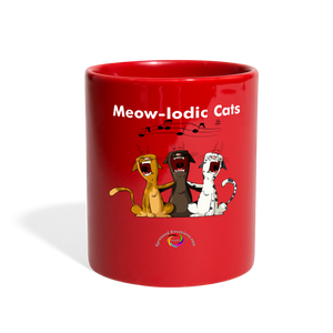 Meow-lodic Cats  Full Color Mug - red