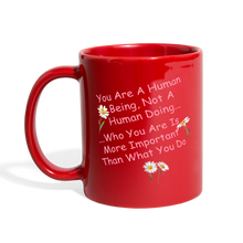 Load image into Gallery viewer, &quot;Human Being&quot; - Full Color Mug - red