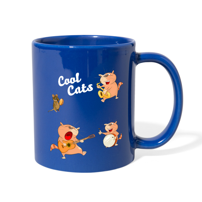 Meow-lodic Cats  Full Color Mug - royal blue