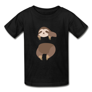 Sloth Hanes Youth Tagless T-Shirt - black