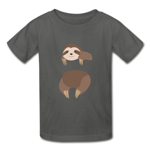 Sloth Hanes Youth Tagless T-Shirt - charcoal