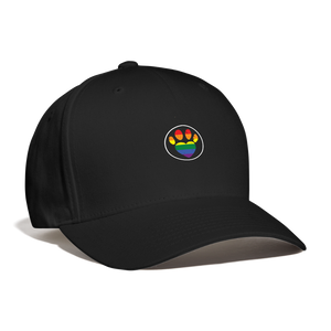 Rainbow Pet Paw - Baseball Cap - black