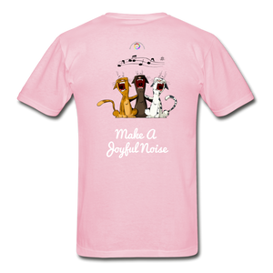 Make A Joyful Noise-Gildan Ultra Cotton Adult T-Shirt - light pink