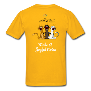 Make A Joyful Noise-Gildan Ultra Cotton Adult T-Shirt - gold