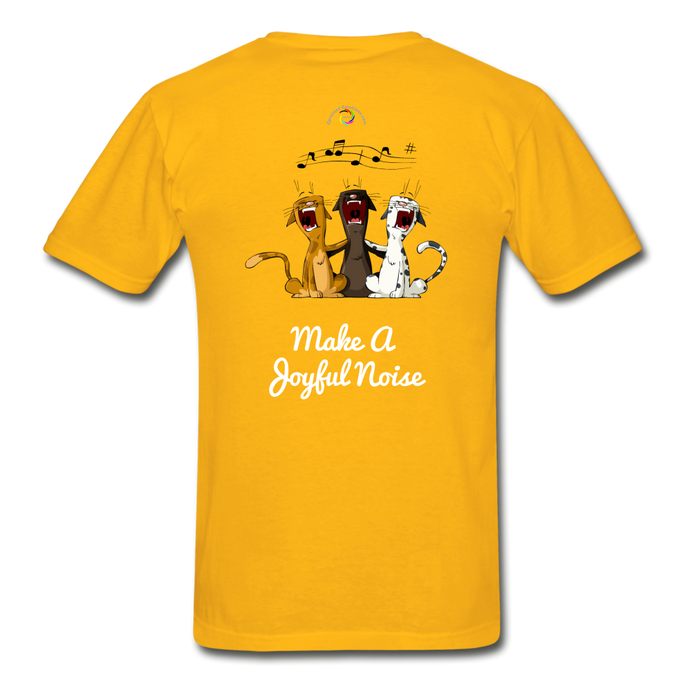 Make A Joyful Noise-Gildan Ultra Cotton Adult T-Shirt - gold