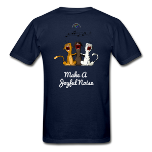 Make A Joyful Noise-Gildan Ultra Cotton Adult T-Shirt - navy