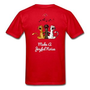 Make A Joyful Noise-Gildan Ultra Cotton Adult T-Shirt - red