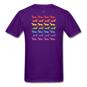 Rainbow Dogs - purple