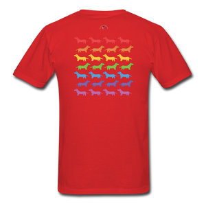 Rainbow Dogs - red