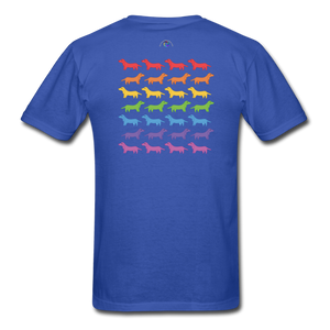 Rainbow Dogs - royal blue