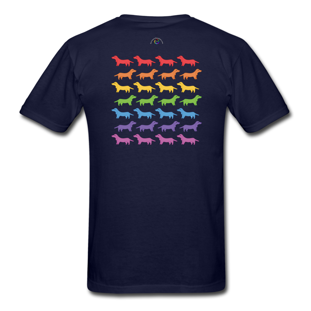 Rainbow Dogs - navy