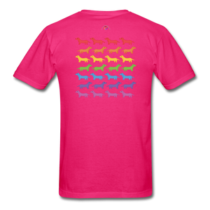 Rainbow Dogs - fuchsia