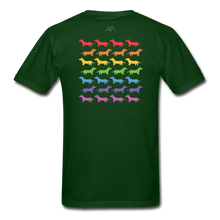 Load image into Gallery viewer, Rainbow Dogs - forest green