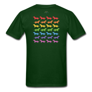 Rainbow Dogs - forest green