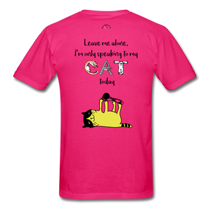 CAT Lover T-Shirt - fuchsia