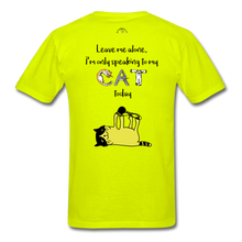 Load image into Gallery viewer, CAT Lover T-Shirt - safety green