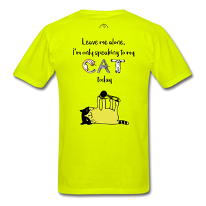 CAT Lover T-Shirt - safety green