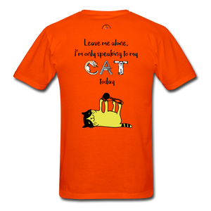 CAT Lover T-Shirt - orange