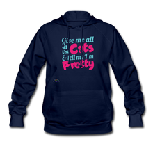 Load image into Gallery viewer, Cats &amp; Call Me Pretty Women&#39;s Hoodie - navy