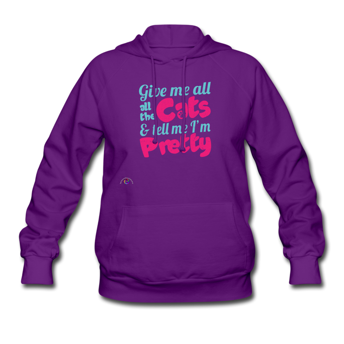 Cats & Call Me Pretty Women's Hoodie - purple